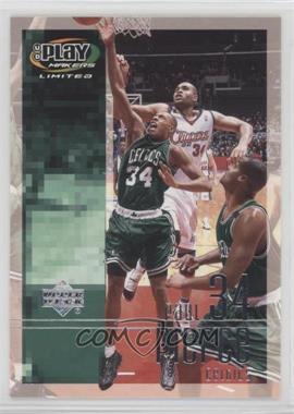 2001-02 UD Playmakers Limited - [Base] #6 - Paul Pierce