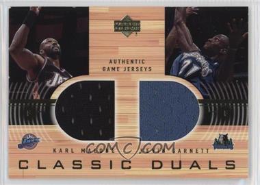 2001-02 Upper Deck - Classic Duals #KM/KG - Karl Malone, Kevin Garnett