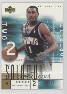 2001-02 Upper Deck Flight Team - [Base] - Gold #124.1 - Will Solomon (Portrait) /50