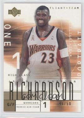 2001-02 Upper Deck Flight Team - [Base] - Gold #139.1 - Jason Richardson (Portrait) /50