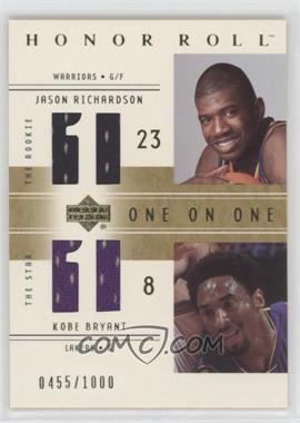 2001-02 Upper Deck Honor Roll - [Base] #124 - One on One - Jason Richardson, Kobe Bryant /1000