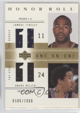 2001-02 Upper Deck Honor Roll - [Base] #128 - One on One - Jamaal Tinsley, Andre Miller /1000
