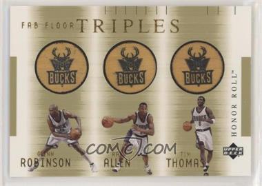 2001-02 Upper Deck Honor Roll - Fab Floor Triples #GR/RA/TT - Glenn Robinson, Ray Allen, Tim Thomas
