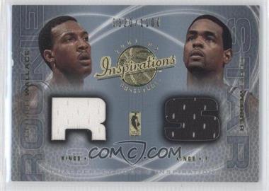 2001-02 Upper Deck Inspirations - [Base] #129 - Gerald Wallace, Chris Webber /1100