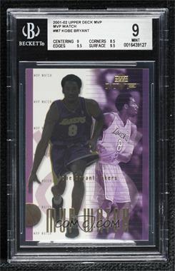 2001-02 Upper Deck MVP - MVP Watch #M6 - Kobe Bryant [BGS 9 MINT]