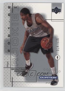 2001-02 Upper Deck Ovation - [Base] #100.3 - Jeryl Sasser (Scouting Report) /625