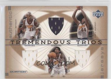 2001-02 Upper Deck Ovation - Tremendous Trios #AJ/LH/MA - Antawn Jamison, Larry Hughes, Marc Jackson