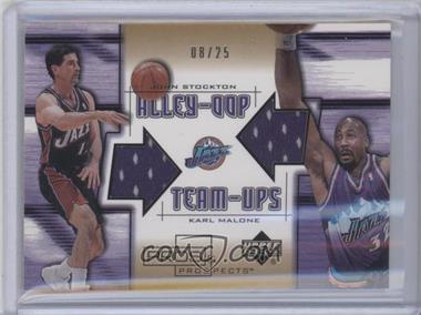 2001-02 Upper Deck Pros & Prospects - Alley-Oop Team Ups - Gold #JS-KM - Karl Malone, John Stockton /25