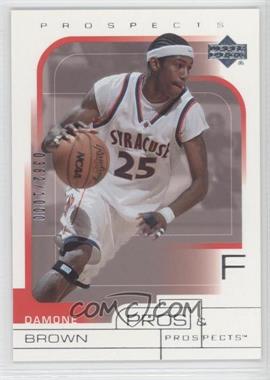 2001-02 Upper Deck Pros & Prospects - [Base] #96 - Damone Brown /1000