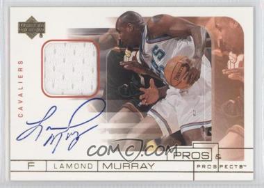 2001-02 Upper Deck Pros & Prospects - Game Jersey Autographs #LM-A - Lamond Murray