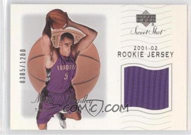 2001-02 Upper Deck Sweet Shot - Base Rookie Jersey #93 - Michael Bradley /1200