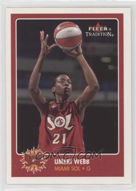 2001 Fleer Tradition WNBA - [Base] #29 - Umeki Webb