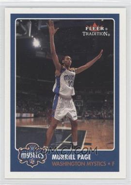 2001 Fleer Tradition WNBA - [Base] #32 - Murriel Page