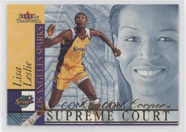 2001 Fleer Tradition WNBA - Cynthia Cooper's Supreme Court #7 SC - Lisa Leslie