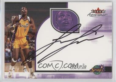 2001 Fleer Ultra WNBA - Autographics #_LILE - Lisa Leslie