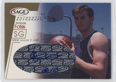 2001 Sage - Autographs - Gold #A14 - Antonis Fotsis /200