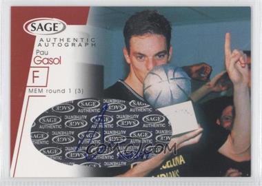 2001 Sage - Autographs - Red #A15 - Pau Gasol /399