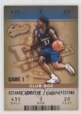 2002-03 Fleer Authentix - [Base] - Club Box #61 - Richard Hamilton /100