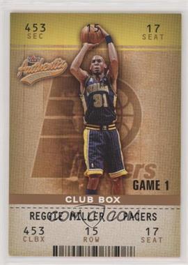 2002-03 Fleer Authentix - [Base] - Club Box #98 - Reggie Miller /100