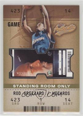 2002-03 Fleer Authentix - [Base] - Standing Room Only #127 - Rod Grizzard /25