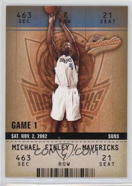 2002-03 Fleer Authentix - [Base] #12 - Michael Finley