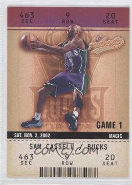 2002-03 Fleer Authentix - [Base] #51 - Sam Cassell