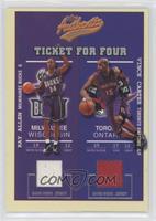 Ray Allen, Vince Carter, Stephon Marbury, Cuttino Mobley #/200