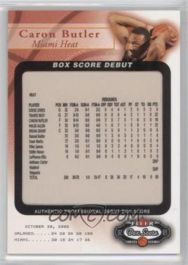 2002-03 Fleer Box Score - Box Score Debut #3 BSD - Caron Butler /2002