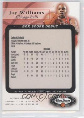 2002-03 Fleer Box Score - Box Score Debut #9 BSD - Jay Williams /2002