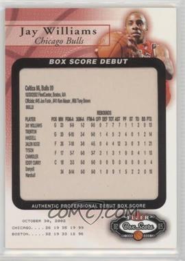 2002-03 Fleer Box Score - Box Score Debut #9 BSD - Jay Williams /2002