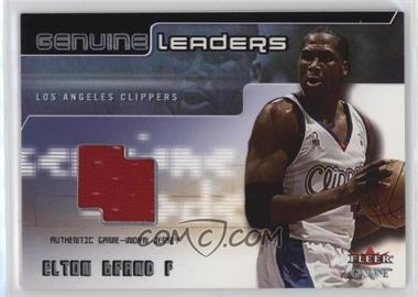 2002-03 Fleer Genuine - Genuine Leaders - Jerseys #_ELBR - Elton Brand