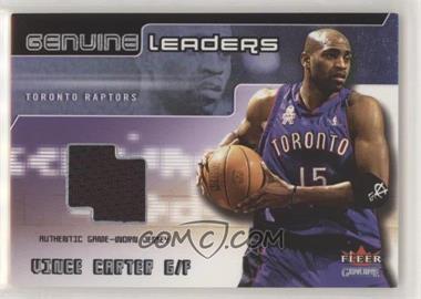 2002-03 Fleer Genuine - Genuine Leaders - Jerseys #_VICA - Vince Carter