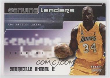 2002-03 Fleer Genuine - Genuine Leaders #GL2 - Shaquille O'Neal