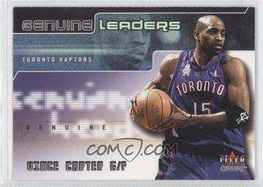 2002-03 Fleer Genuine - Genuine Leaders #GL7 - Vince Carter