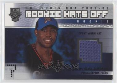 2002-03 Fleer Hot Shots - [Base] #186 - Rookie Hats Off Shooting Shirt - John Salmons /350