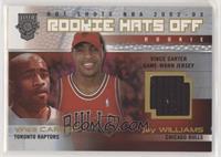 Rookie Hats Off Jersey - Jay Williams, Vince Carter [Good to VG‑…