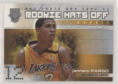 2002-03 Fleer Hot Shots - [Base] #207 - Rookie Hats Off - Jannero Pargo /350