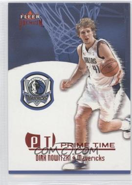 2002-03 Fleer Premium - Prime Time - Ruby #1 PT - Dirk Nowitzki /100