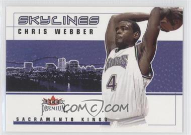2002-03 Fleer Premium - Skylines #9 SL - Chris Webber /2500