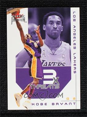 2002-03 Fleer Premium - Triple Threats #6 TT - Kobe Bryant /250