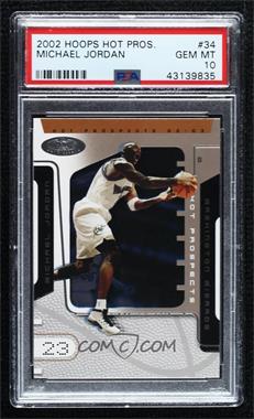 2002-03 Hoops Hot Prospects - [Base] #34 - Michael Jordan [PSA 10 GEM MT]