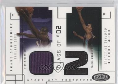 2002-03 Hoops Hot Prospects - Class Of Materials #ASDG - Amare Stoudemire, Drew Gooden /375
