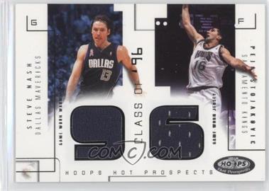 2002-03 Hoops Hot Prospects - Class Of Materials #SNPS - Steve Nash, Peja Stojakovic /375