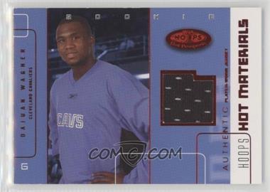 2002-03 Hoops Hot Prospects - Hot Materials - Red Hot #HM-DW - Dajuan Wagner /50