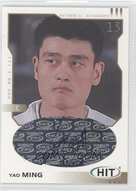 2002-03 SAGE Hit - [Base] - Gold Autographs #H5 - Yao Ming /250