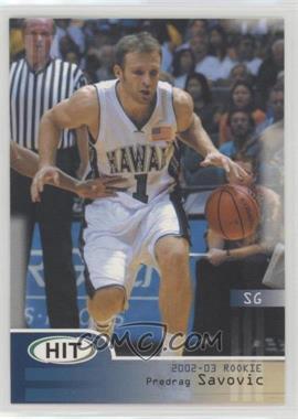 2002-03 SAGE Hit - [Base] #11 - Predrag Savovic