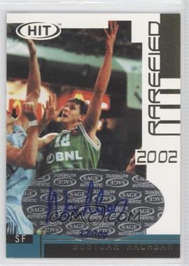 2002-03 SAGE Hit - Rarefied - Gold Autographs #G28 - Bostjan Nachbar /100