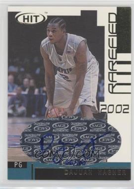 2002-03 SAGE Hit - Rarefied - Gold Autographs #G39 - Dajuan Wagner /100