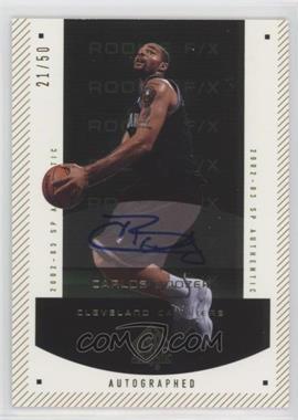 2002-03 SP Authentic - [Base] - SP Limited #169 - Autographed Rookie F/X - Carlos Boozer /50