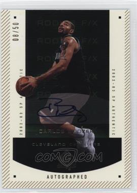 2002-03 SP Authentic - [Base] - SP Limited #169 - Autographed Rookie F/X - Carlos Boozer /50